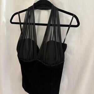 90s Mesh Halter Top
